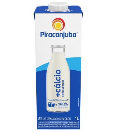 Leite Desnatado +Cálcio 1 L